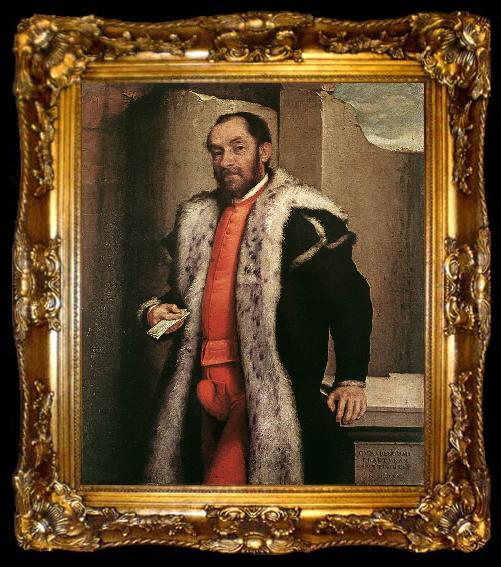 framed  MORONI, Giovanni Battista Portrait of a Man sgy, ta009-2